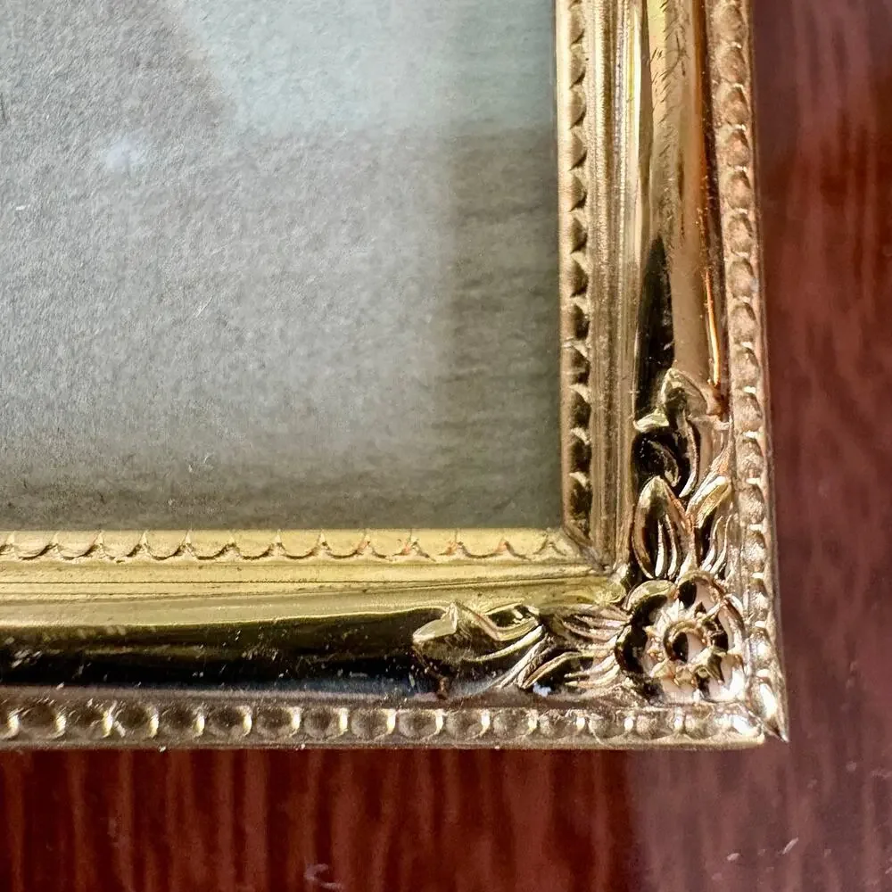 Vintage Hallmark Gold Tone Ornate 8x10 Triple Photo Frame